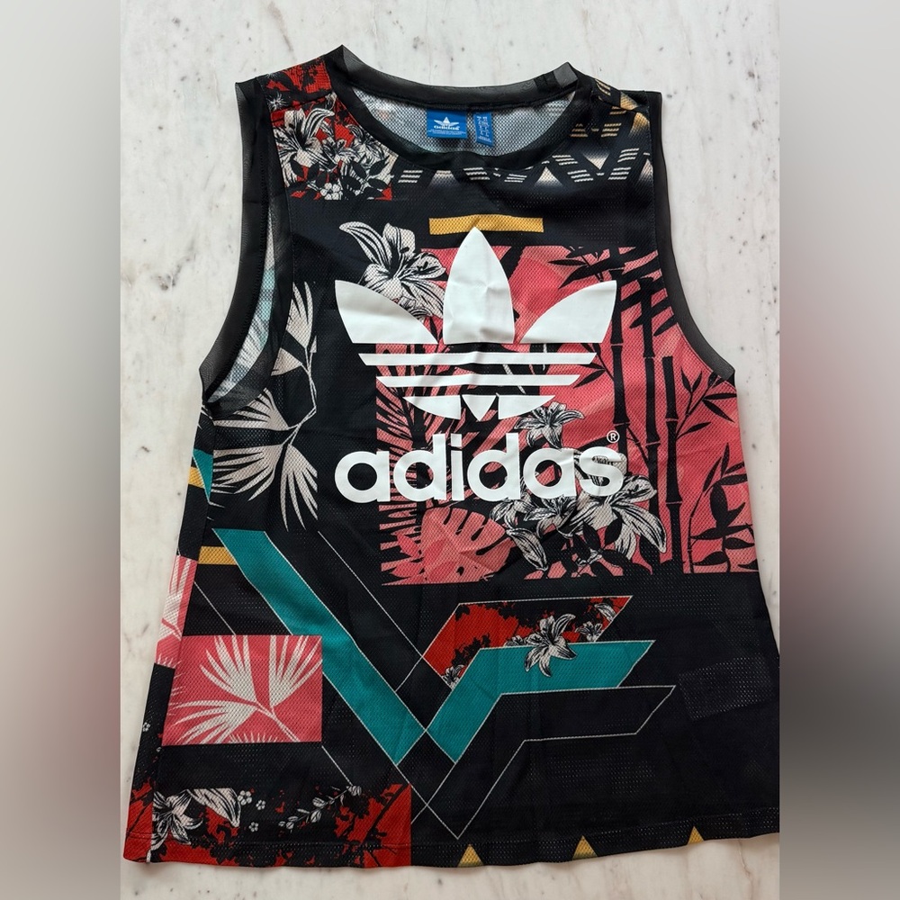 Adidas Floral Jersey - XS